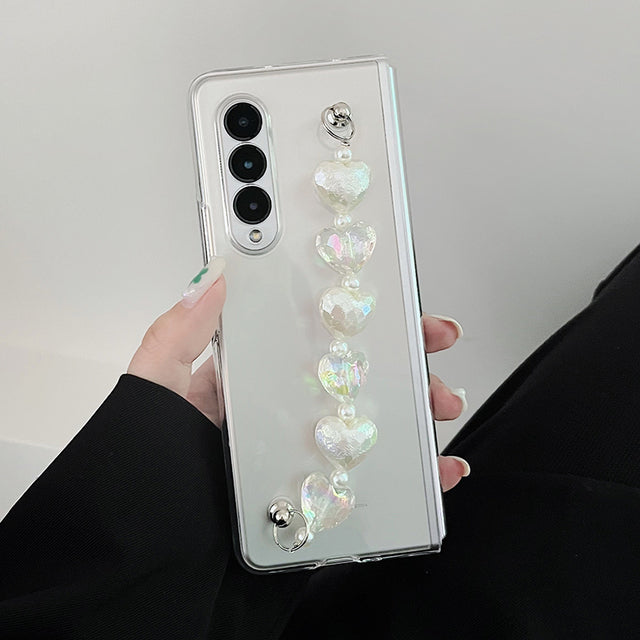 3D Crystal Bracelet Case For Galaxy Z FOLD 4 5G