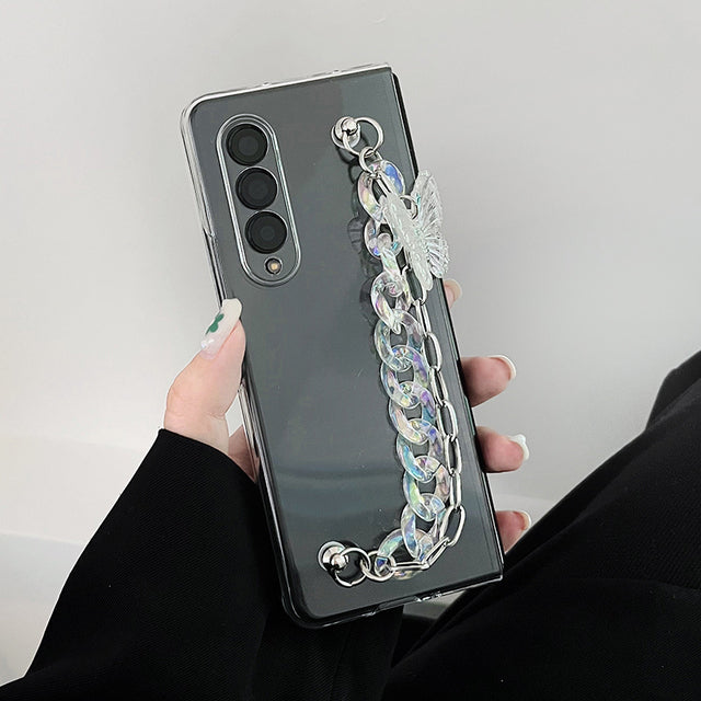 3D Crystal Bracelet Case For Galaxy Z FOLD 4 5G