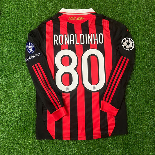 Ronaldinho AC Milan 2009-2011 Long-Sleeve Retro Jersey